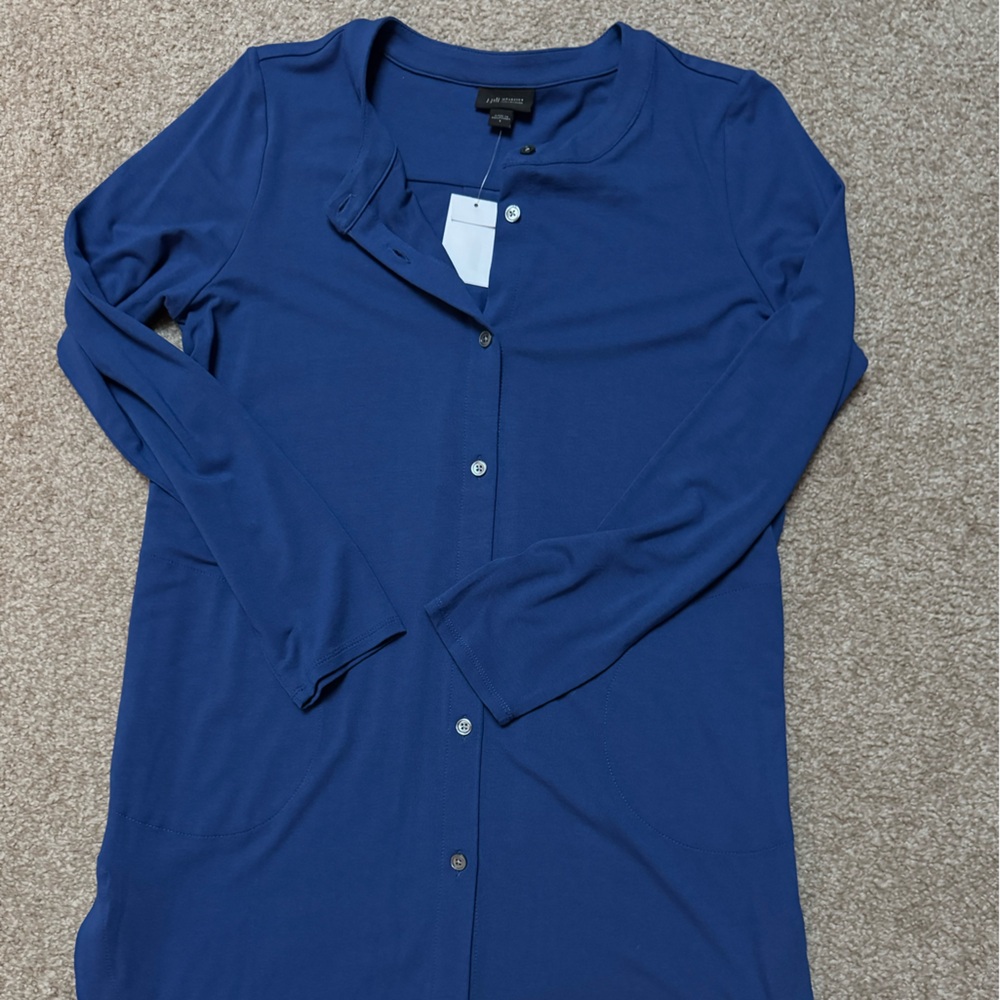 J Jill Royal Blue Wearever tunic top NWT S